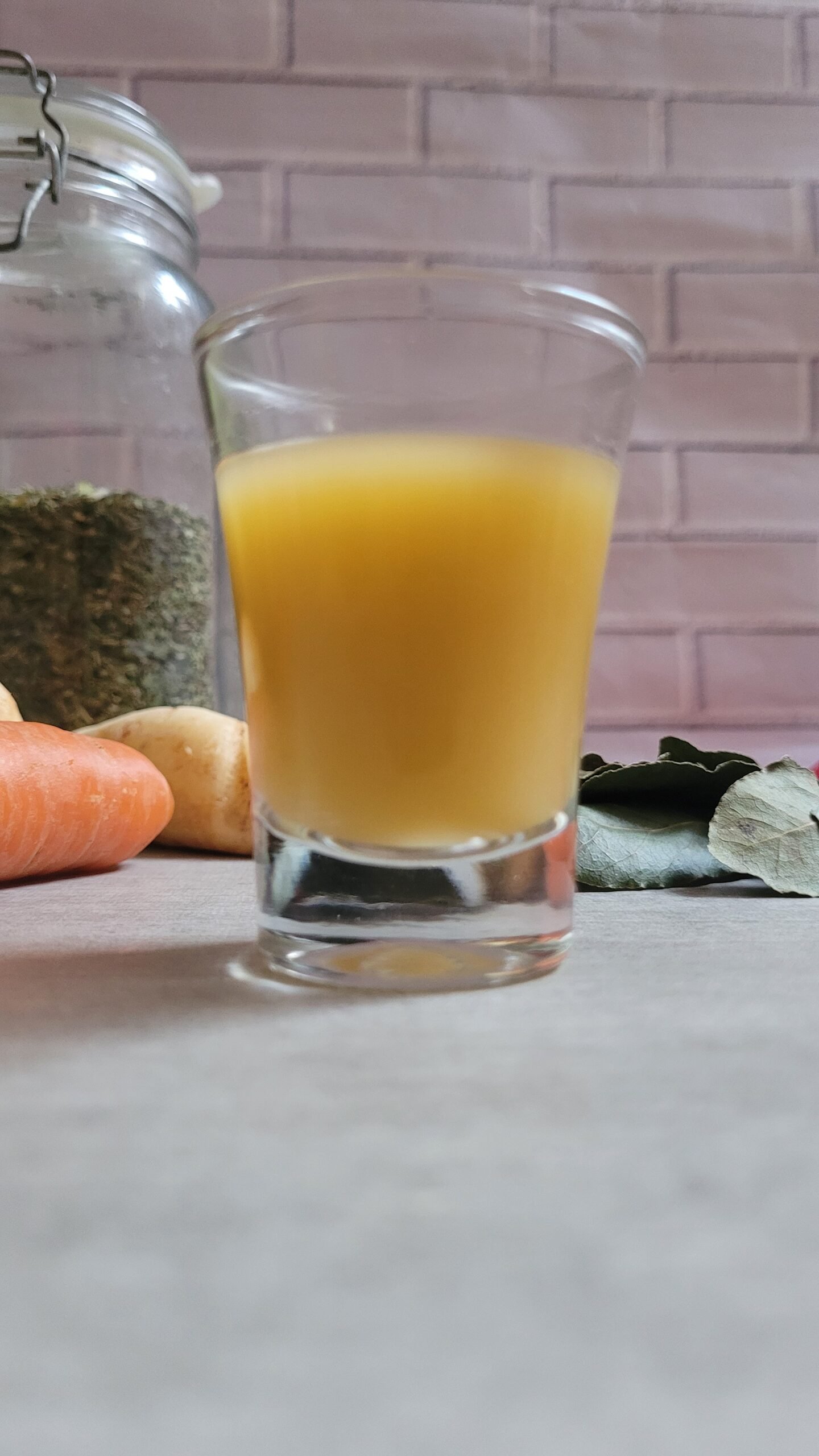 Caldo batido e coado para a fase 2 do pós-operatório bariátrico